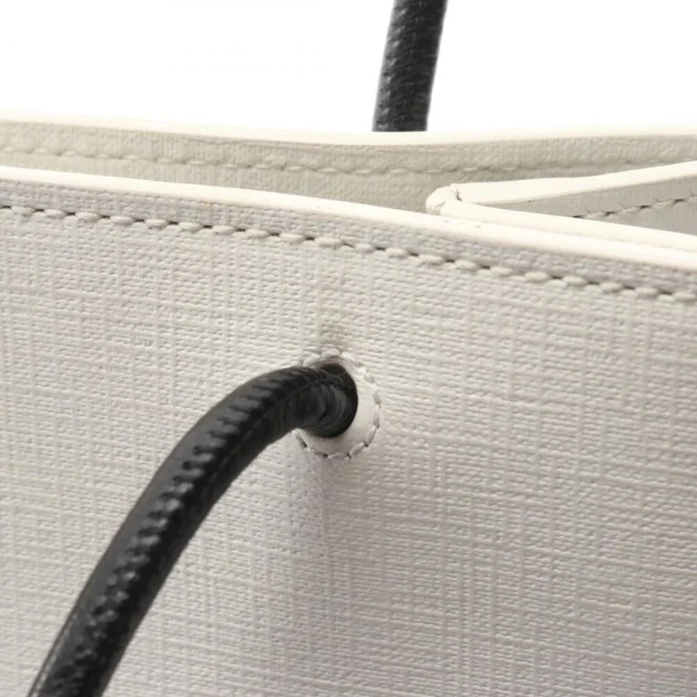 Balenciaga Handbag Shopping Tote Xxs White Canvas Leather - Picture 7 of 9